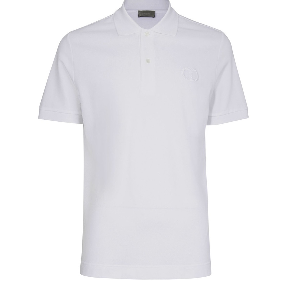 Dior CD Icon Polo Shirt – White Mens Polo – Size XXL – Embroidered “CD” Logo